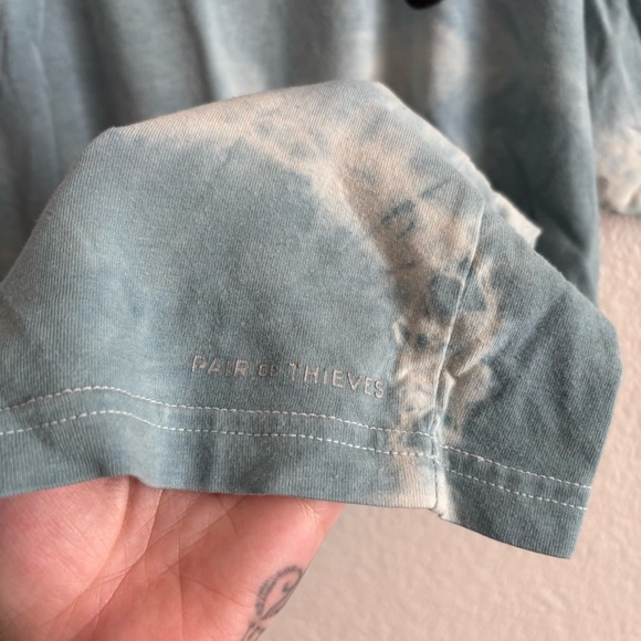 Blue Short Sleeve Tie-Dye Tee - Picture 6 of 7